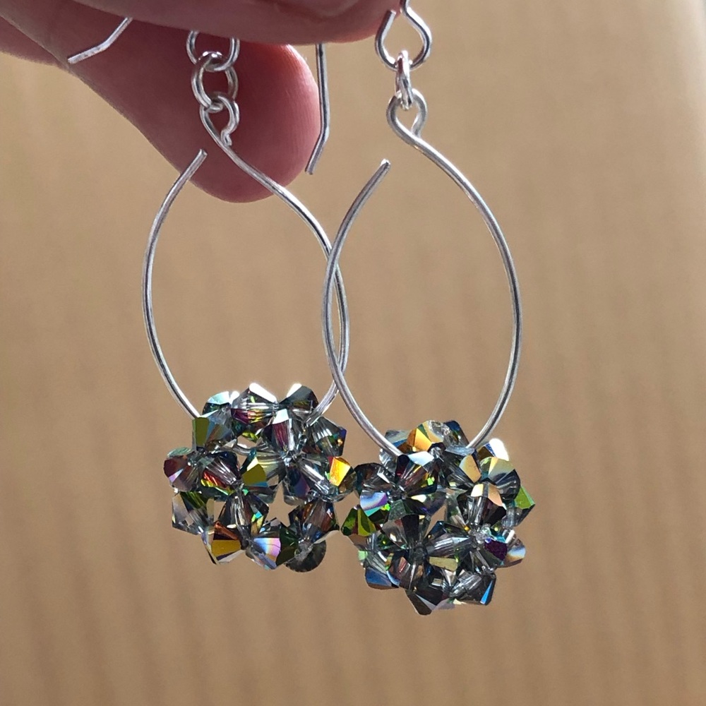 Swarovski Handmade Sterling Silver Earrings